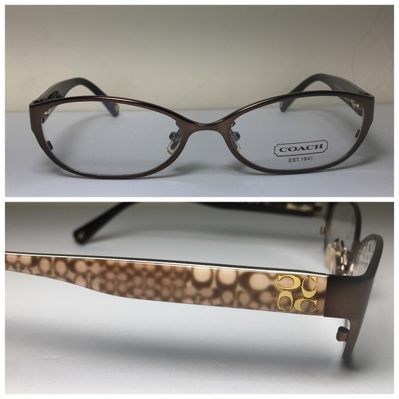 Coach Accessories - Coach Logo Satin Brown Eyeglasses Frames NWOT